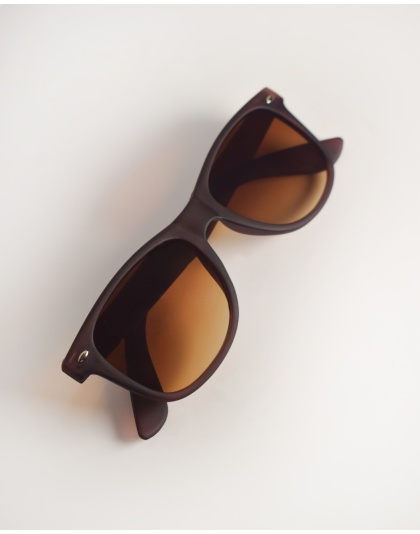 Acoustix Unisex Classic Brown Gradient Wayfarer Sunglasses