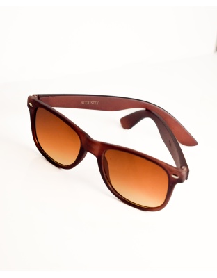 Acoustix Unisex Classic Brown Gradient Wayfarer Sunglasses