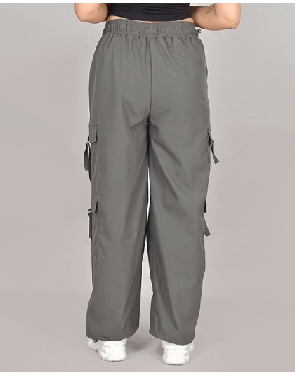 UrbanMove Women Relaxed Fit Dark Grey Cargo