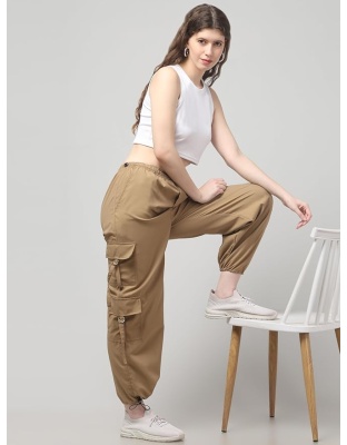 acoustix UrbanFlex Women’s Beige Cargo Jogger Pants