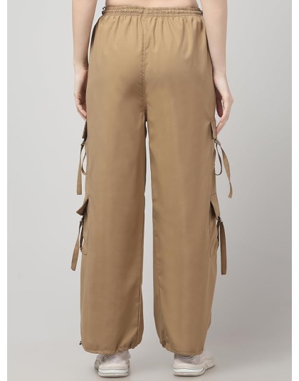 acoustix UrbanFlex Women’s Beige Cargo Jogger Pants